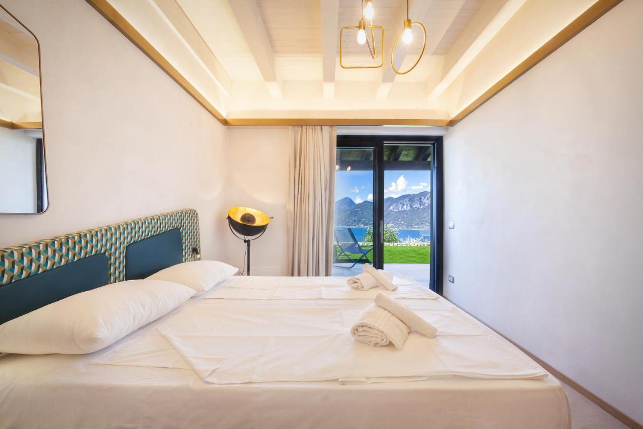 Villa Divina22- Apt Icona Con Piscina E Vista Lago Castelletto Di Brenzone Dış mekan fotoğraf